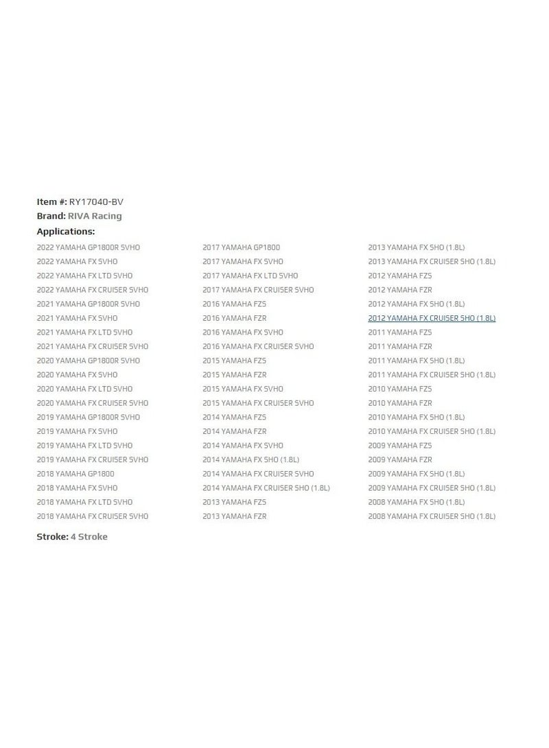 JOBE RIVA YAMAHA SVHO/SHO PERFORMANCE BLOW-OFF VALVE KIT - Image 5