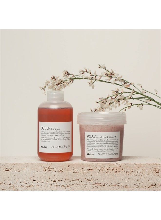 Davines Solu Sea Salt Scrub Cleanser, 8.45 Fl Oz