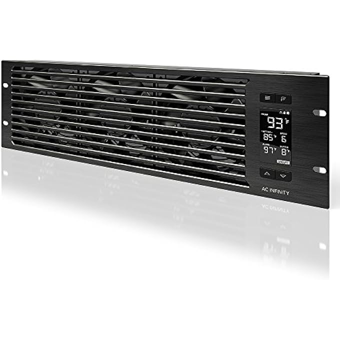 CLOUDPLATE T9-N, RACK MOUNT FAN PANEL 3U, INTAKE AIRFLOW, FOR COOLING AV, HOME THEATER, NETWORK 19 RACKS - Image 1