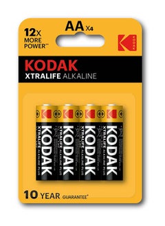Kodak KODAK | AA Batteries | Double A | Disposable Household Alkaline | 1.5V | 4 Pack 