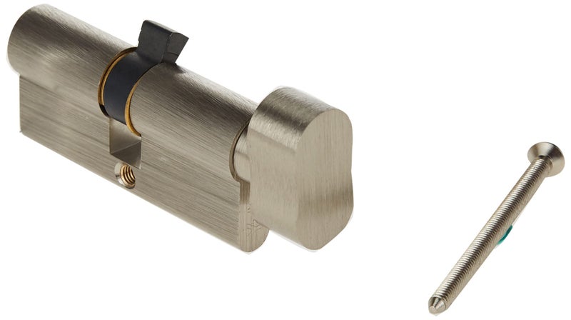 Yale 500 Series Double Euro Profile Cylinder, 70 mm (35/35), Key + Key Operation, 5-Pin Mechanism, Tested to EN1303:2005 Standard Security, Supplied with 3 Keys, Satin Nickel Finish