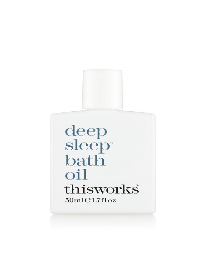 This Works Restful Deep Sleep Bath Oil - Infused with Calming Essential Oils, Promotes Relaxation & Softens Skin for a Soothing Evening Bath (50 ml) - Image 2
