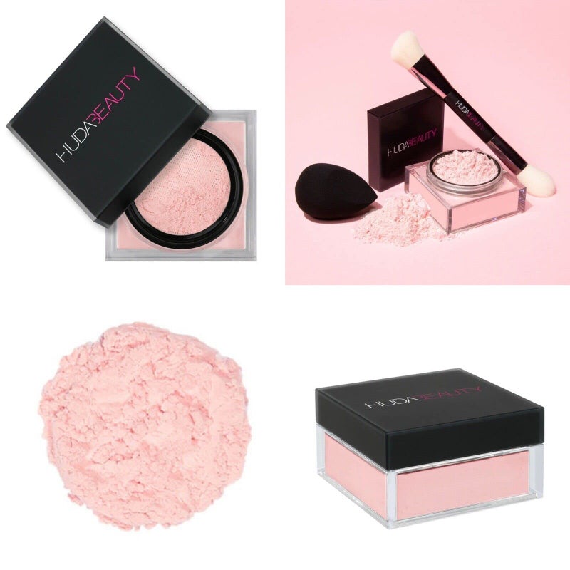 HUDA BEAUTY Easy Bake Loose Baking & Setting Powder Full Size - CHERRY BLOSSOM (Sheer Soft Pink) - Image 2