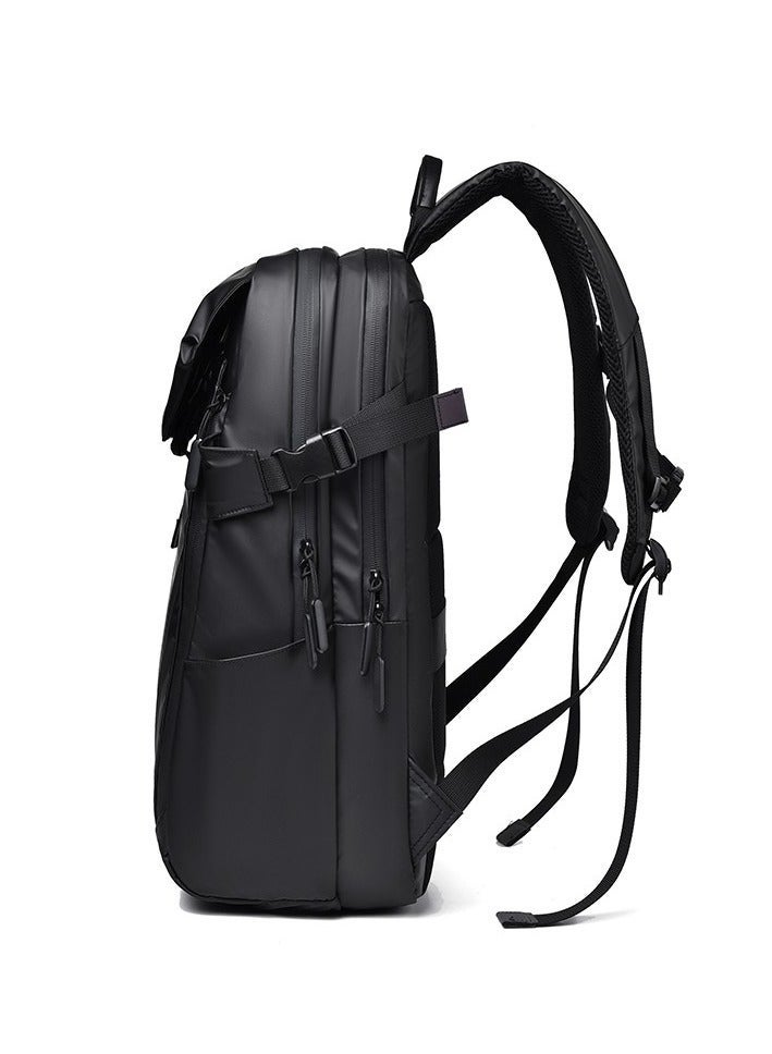 lebonaer Backpack, Durable Water-Resistant Laptop Backpack for Men and Women, Spacious Interior with Soft Flannel-Lined Compartment for Laptop Protection, Separate Wet/Dry Pouch for Umbrella or Towel, Easy-Clean Fabric, Magnetic Front Buckle, Smooth Zippers, Night-Reflective Strips for Safety, Versatile for Office Work College Studies Gym Exercises Travel Adventures Weekend Getaways, All-Day Carrying Comfort, Modern On-the-Go Lifestyle Design, Robust Functionality, Sleek Aesthetic, Intelligent Interior Division, Organized Storage, Reliable Gadget Protection for Laptops Tablets Phones, Adapts to Dynamic Life, Large Capacity, Lightweight, Weather-Resistant, Easy Access, Secure Carry, Stylish and Practical, Ideal for Commuters Students Professionals Travelers Athletes, Unisex Backpack, All-Purpose Carryall, Waterproof Backpack, Laptop Backpack with Padding, Spacious Backpack for School, College Backpack with Laptop Sleeve, Office Backpack for Professionals, Type-C+Lightning - Image 3
