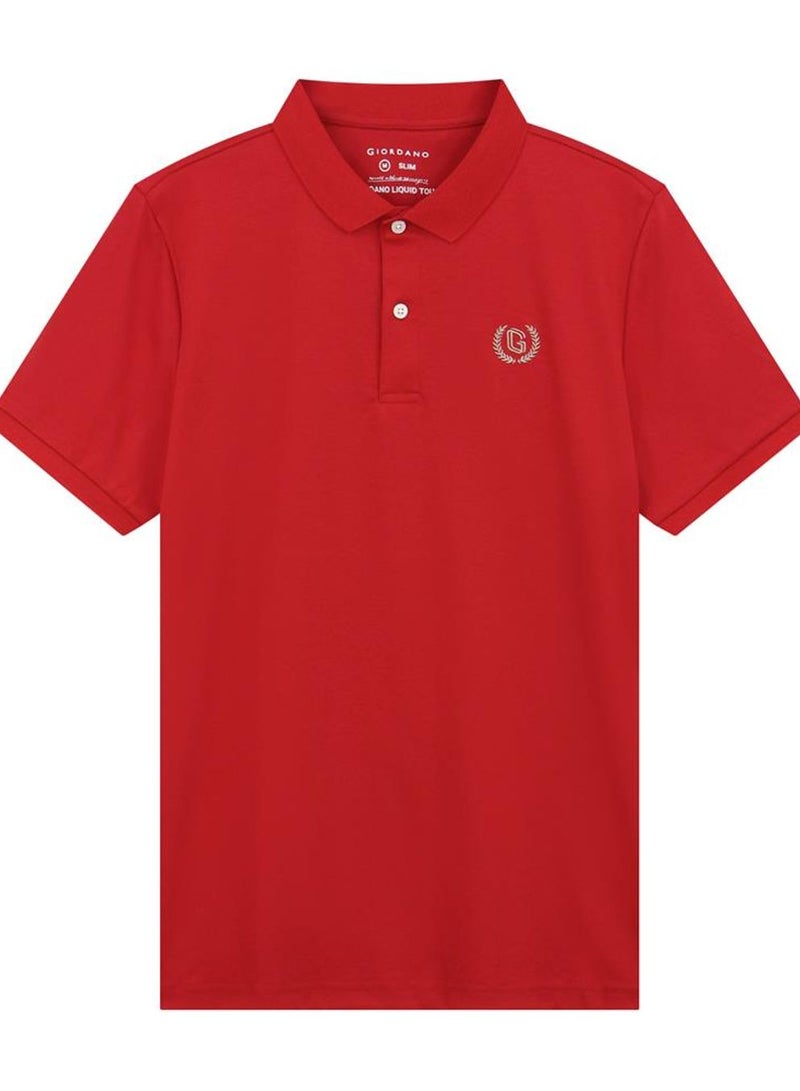 GIORDANO Men's Slim Fit Liquid Touch Polo - Image 1