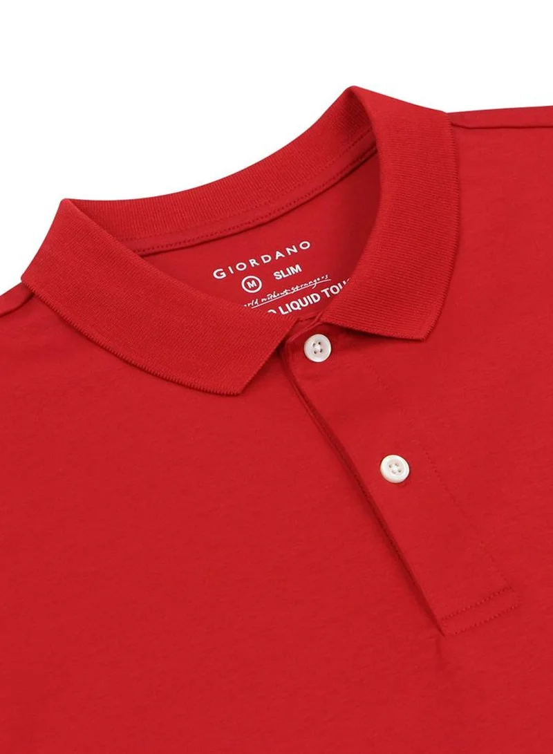 GIORDANO  Men's Slim Fit Liquid Touch Polo for Men | Best Price UAE