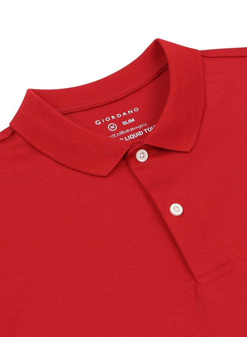 GIORDANO Men's Slim Fit Liquid Touch Polo - Image 3