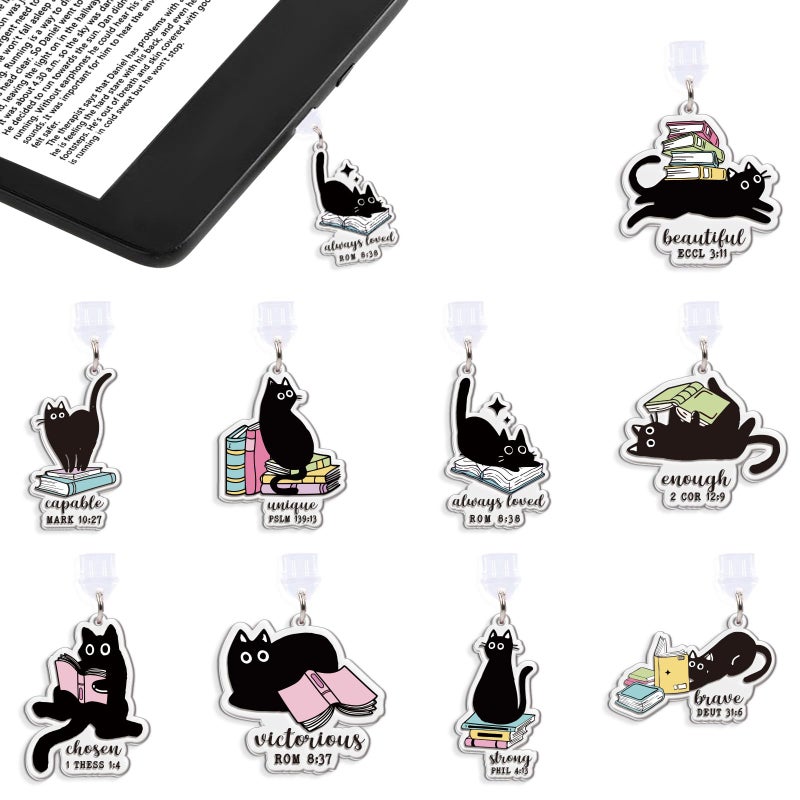 Wxiben Dust Plug Charms for Kindle - 9 Pack Black Girl Dust Plug Compatible with Type C/USB C Black Women Charging Port Cover Gifts for Book Lover Phone E-Reader Women Men Accessories for Kindle - Image 1