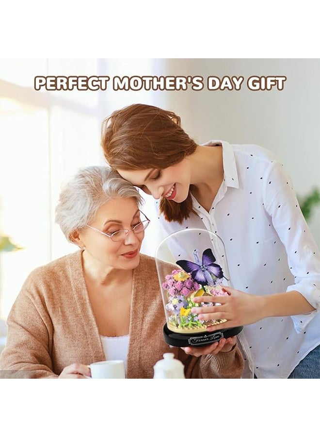 BOUTIQUE 3D Flower Bouquet Building Kit for Adults, 582 PCS Mini Botanical Blocks Set with Animal Designs, with Dust Cover, Artificial Flowers Home Office Decor, DIY Creative Puzzle Toy - Image 5