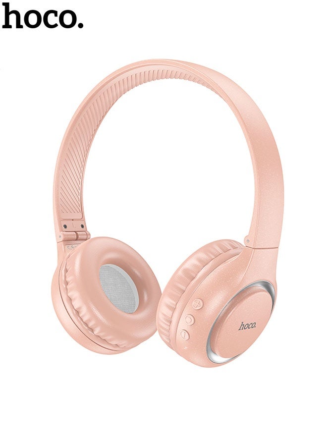 هوكو. سماعات W41 تشارم اللاسلكية والسلكية (وردية) - Image 1