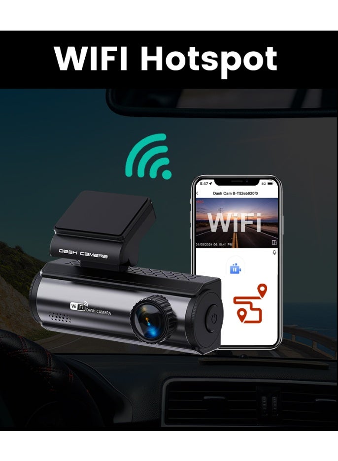 4K 3.2 Inch Hidden Mini Dash Cam With Front and Rear Wifi GPS FHD 2160P Rear View Camera Night Vision Auto Camera for Car - Image 4
