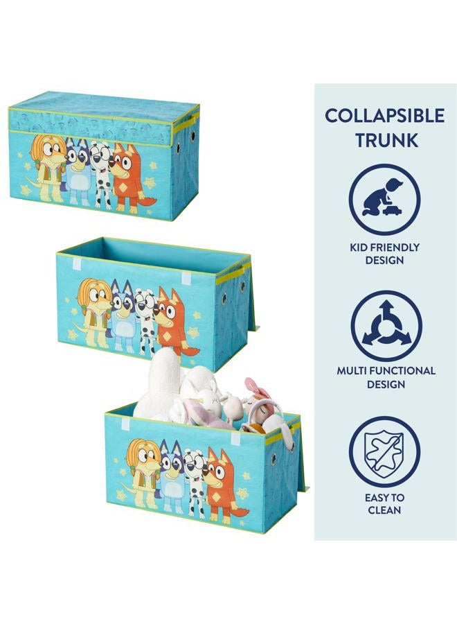 Idea Nuova Bluey 4 Piece Storage Solution Set with Pop Up Hamper, Collapsible Storage Trunk and 2 Nestable Storage Bins - Image 3