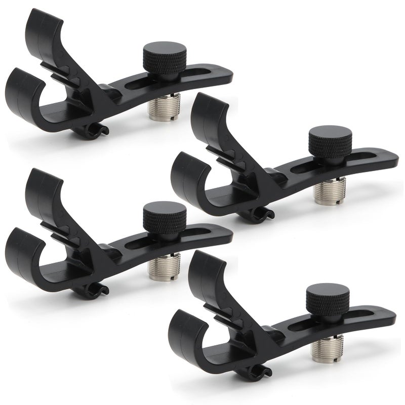 4 Pack Drum Microphone Clips Shockproof Mount Holder For Stable Securing - Image 4