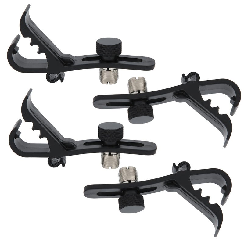 4 Pack Drum Microphone Clips Shockproof Mount Holder For Stable Securing - Image 3