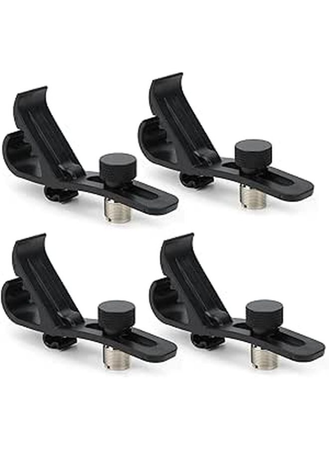 4 Pack Drum Microphone Clips Shockproof Mount Holder For Stable Securing - Image 1