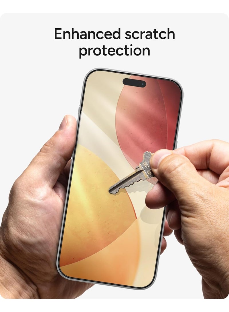 ZAGG Glass Elite Privacy Screen Protector for iPhone 17 pro max 2-Way Privacy Filter, 5X Stronger, Fingerprint-Resistant, Easy Two-Step - Image 4