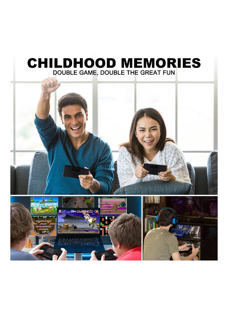 SYOSI - Wireless Mini Retro Game Console, 1500 Classic Games Handheld Classic Video Games Console Portable Gaming Device Compact Gaming Console with 2 Wireless Controllers for Family Fun Entertainment - Image 1