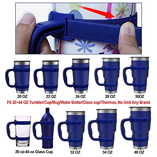 NaOHshp 20 Oz 30 Oz 40 Oz Tumbler Handle Adjustable Fit for YETI, RTIC, Ozark Trail, Travel Mug Cup, SIC, Rambler, and All Brands Tumbler Cup - Image 2