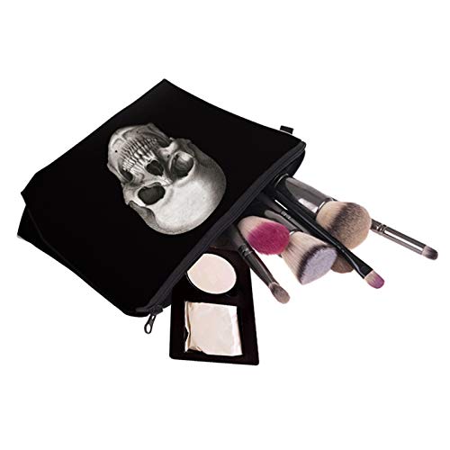 Deanfun Cosmetic Bag for Women, Skull 3D Printed Black Cool Makeup Bags Waterproof Travel Storage Toiletry Bag Accessories Gifts(hzb-42) - Image 4