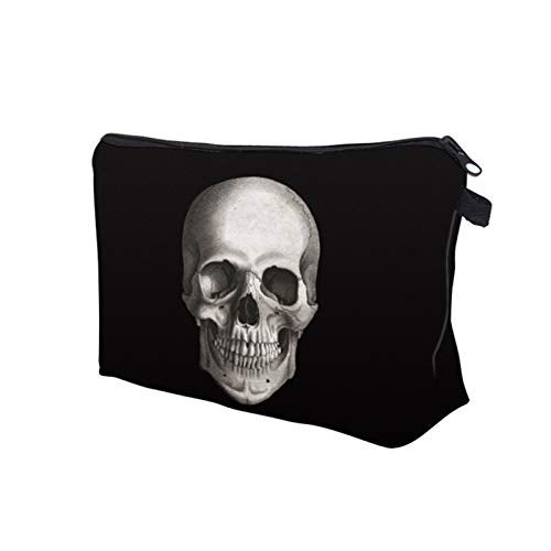 Deanfun Cosmetic Bag for Women, Skull 3D Printed Black Cool Makeup Bags Waterproof Travel Storage Toiletry Bag Accessories Gifts(hzb-42) - Image 2