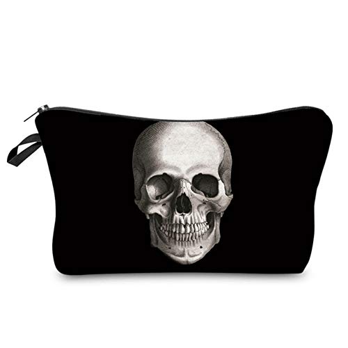 Deanfun Cosmetic Bag for Women, Skull 3D Printed Black Cool Makeup Bags Waterproof Travel Storage Toiletry Bag Accessories Gifts(hzb-42) - Image 1