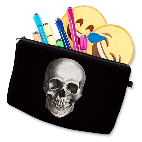 Deanfun Cosmetic Bag for Women, Skull 3D Printed Black Cool Makeup Bags Waterproof Travel Storage Toiletry Bag Accessories Gifts(hzb-42) - Image 5