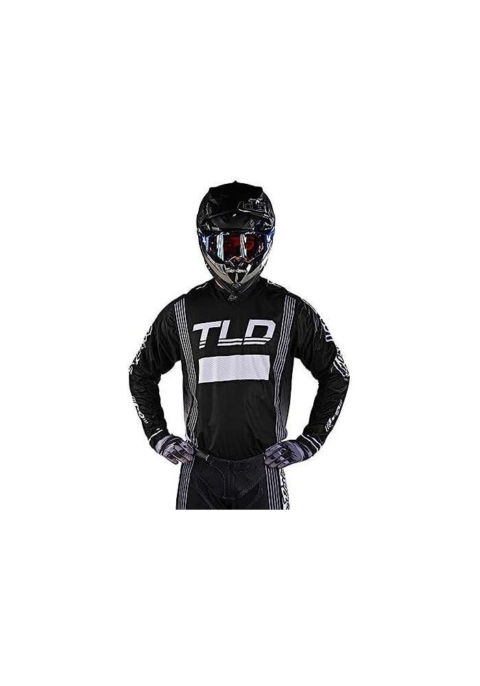Troy Lee Designs قميص تروي لي ديزاينز جي بي إير للرجال - قميص موتوكروس للدراجات النارية ATV (ريذم أسود، 2X) - Image 2