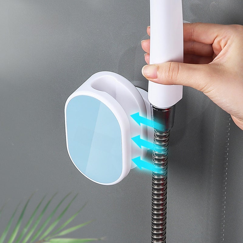 Shower Head Holder Nordic Blue Adjustable Design - No-Drill Installation Suction Cup Fixation Bathroom Storage Solution for Bathroom Use - Image 5