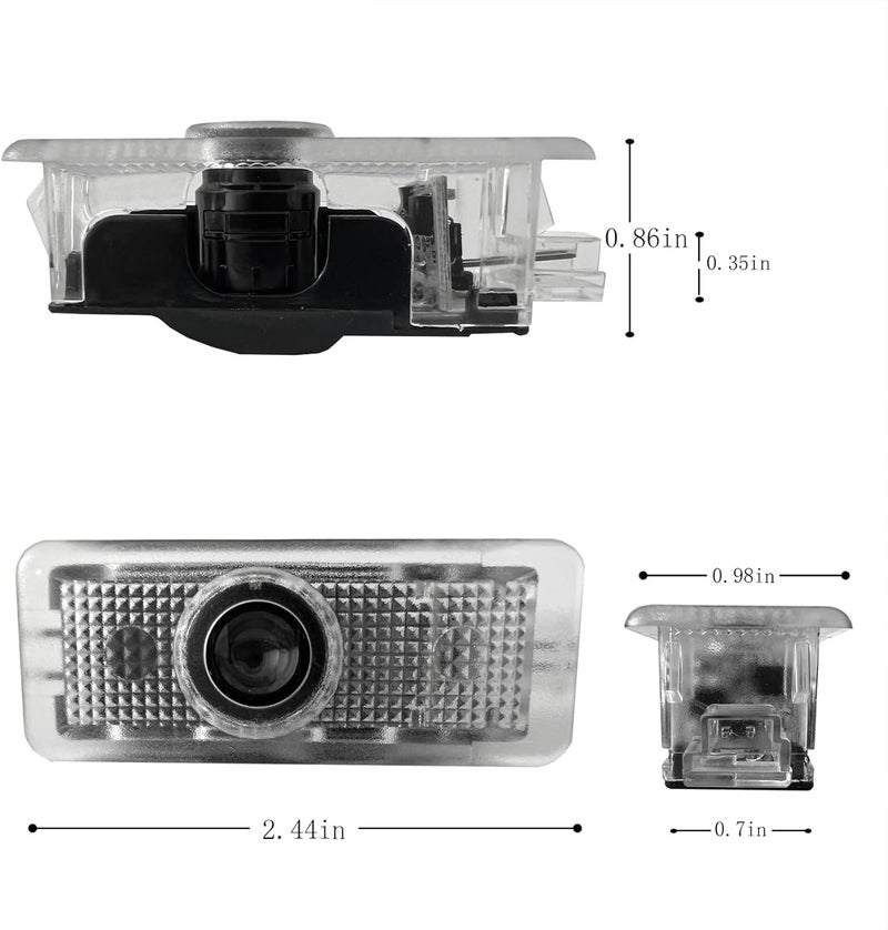 TFSOTLY 2 Pcs Non-Fading Car Door LED Logo Projector Welcome Lamp Door Light Puddle Lights Kit - Image 4