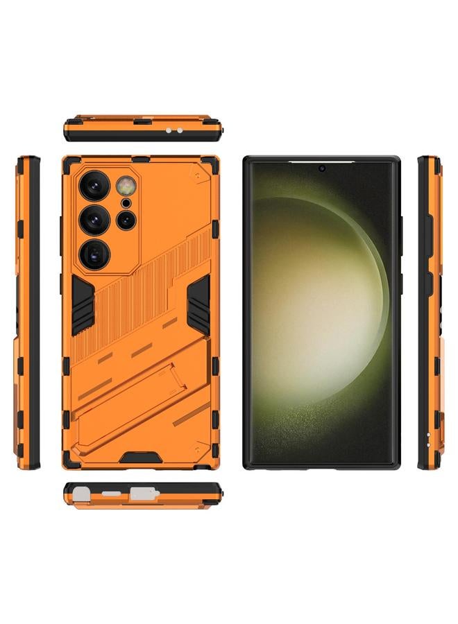 اس-توب جراب لهاتف Samsung Galaxy S24 Ultra 5G Punk Armor 2 في 1 PC + جراب هاتف مقاوم للصدمات من مادة TPU مع حامل غير مرئي - Image 2