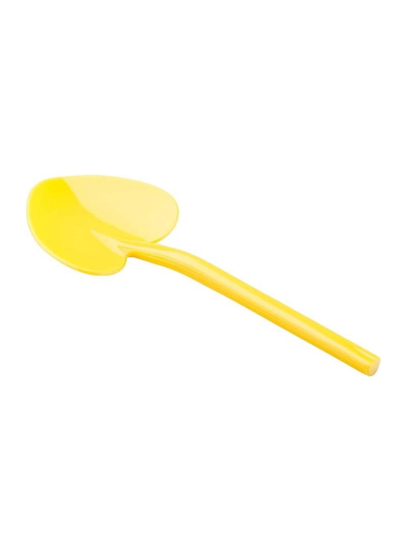 Restaurantware Heart shaped spoon, love shovel spoon, disposable mini plastic tasting spoon - 3.5" - yellow - 100ct box - restaurantware - Image 2