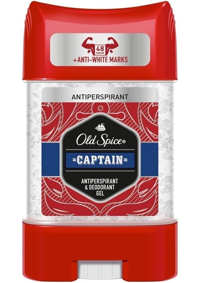 Old Spice Captain Anti-perspirant & Deodorant Clear Gel Stick 70ml - Image 1