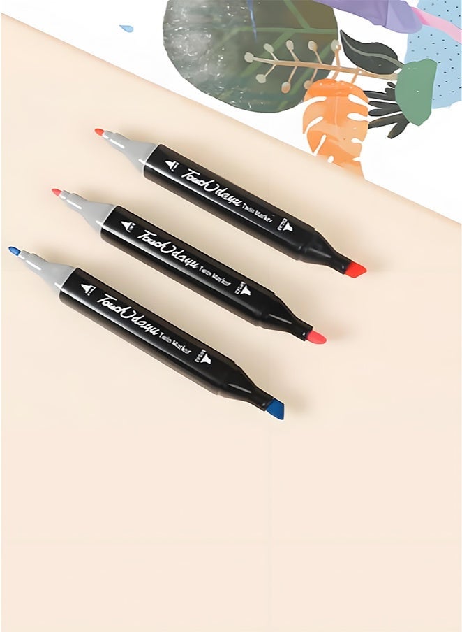 TOUCHFIVE 80 Color Markers Painting Set, Twin Side Marker Pens Set, Double Tipped Art Marker Set Mark Pen for Kids & Artist Coloring Sketching Drawing Markers - Image 2