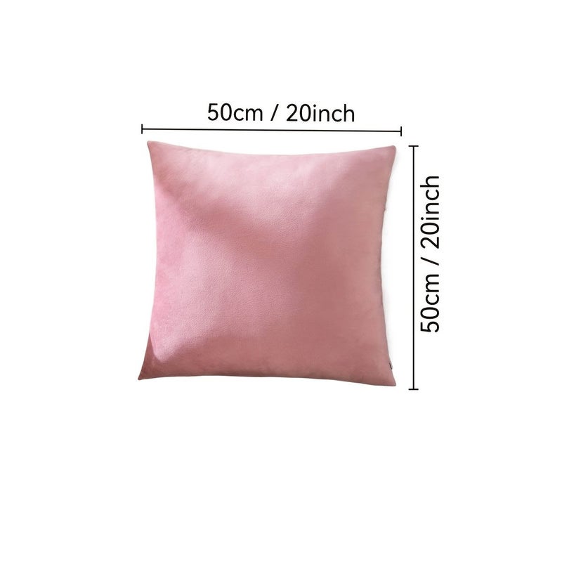 Old Style Red Velvet Decorative Sofa Cushion Cover Soft Square Pillowcase - Image 3