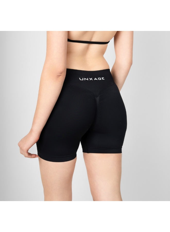انكسيخ High-Waisted Seamless Shorts | Sculpted Performance - Image 2