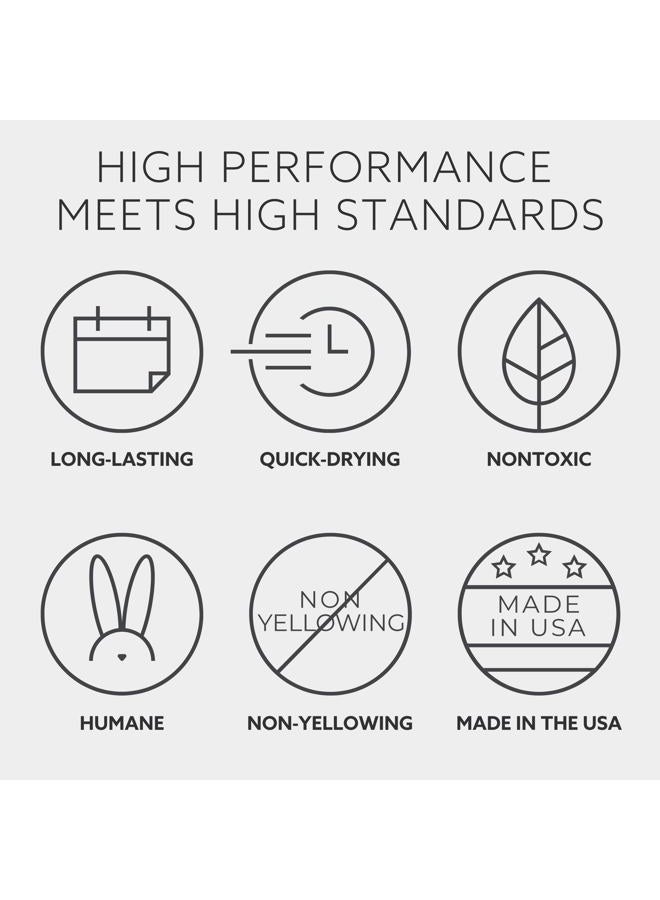 Dazzle Dry Mini Kit 4 Step System - Red Hot Chili, a bright and orangey red. Full coverage cream. (5 Piece Kit / 5 Manicures) - Image 4