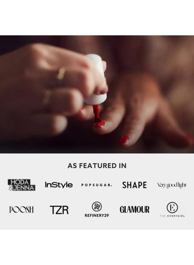 Dazzle Dry Mini Kit 4 Step System - Red Hot Chili, a bright and orangey red. Full coverage cream. (5 Piece Kit / 5 Manicures) - Image 5