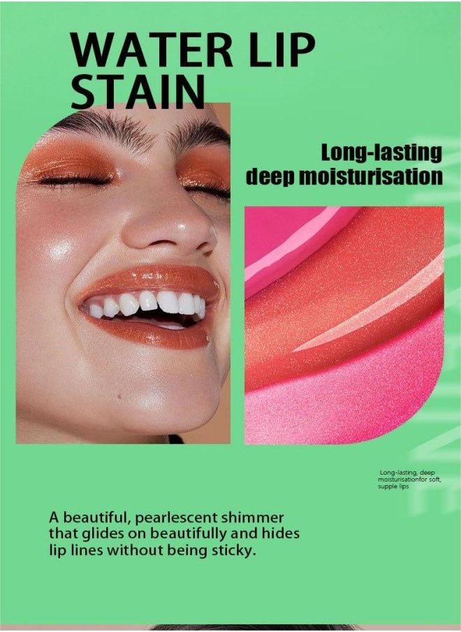 Lip oil, moisturizing gloss lipstick transparent lip care (04 #)