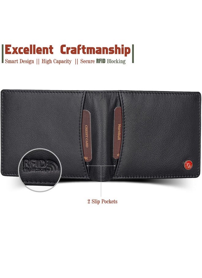 HORNBULL HORNBULL Themes Black RFID Blocking Leather Wallet for Men | Wallets Men Leather  - Image 5