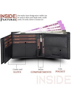 HORNBULL HORNBULL Themes Black RFID Blocking Leather Wallet for Men | Wallets Men Leather  - Image 4