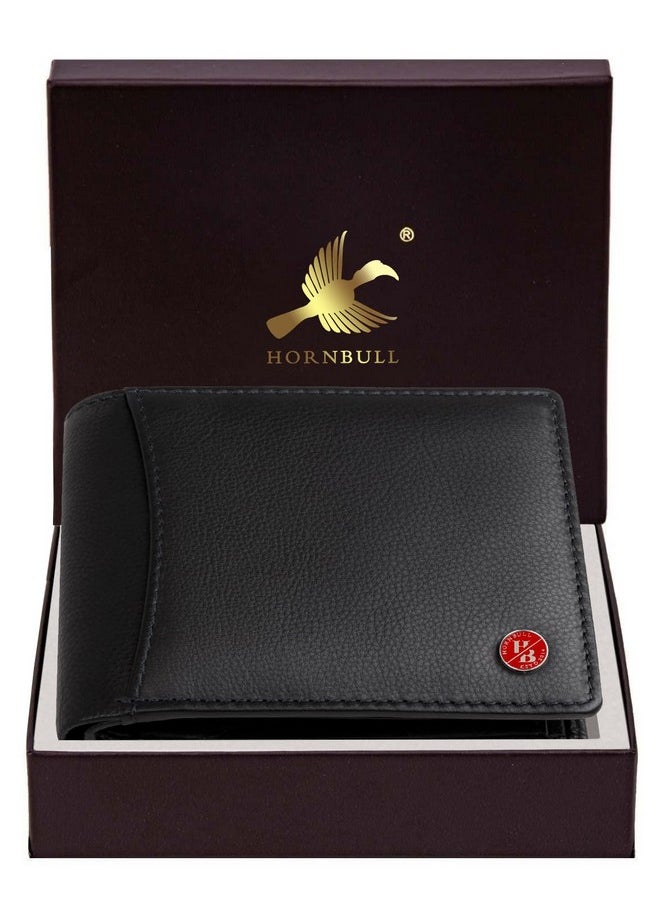 HORNBULL HORNBULL Themes Black RFID Blocking Leather Wallet for Men | Wallets Men Leather  - Image 2