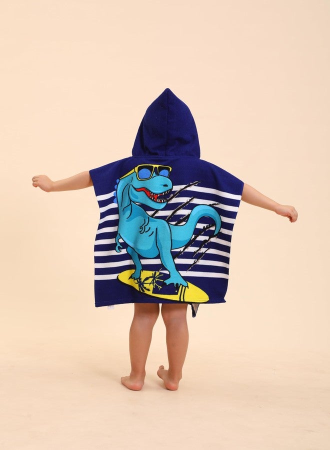 TEHALK Dinosaur Hooded Towels for Kids/Toddler/Boys/Girls, Poncho Beach Towels for Pool/Swimming, Towel Robes/Wearable Towel for Kids 2-10 - Image 5