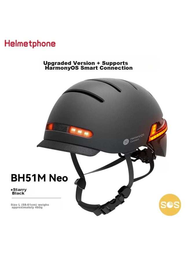 Livall Cycling Helmet, Road Bike Helmet For Men And Women, Smart With Lights, Bluetooth Voice Control, Urban Commuter Bh51 Black - Image 2