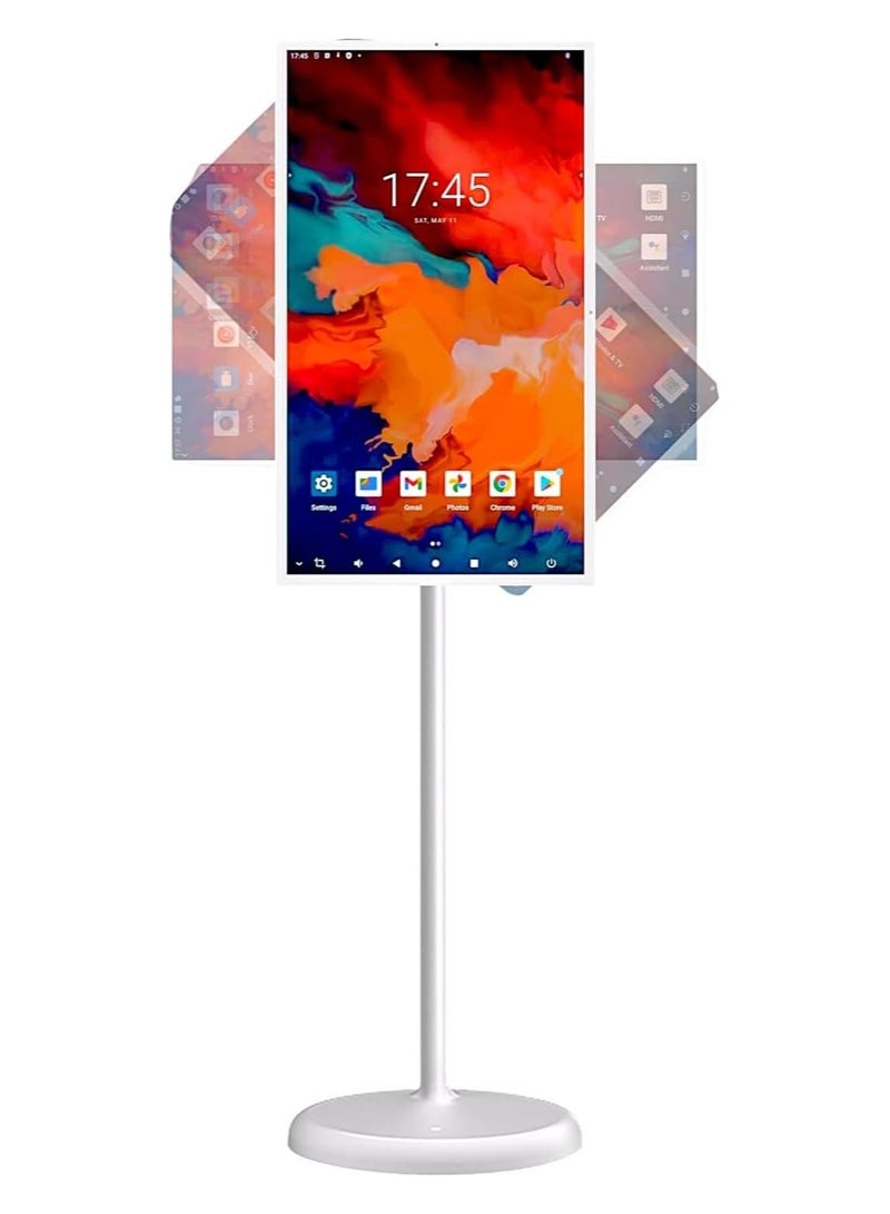 Portable Smart Touch Screen | 10 Point Multi Touch & Long Battery Life | Touch Screen for Office, Conference, and Home Use | Built in Android & Camera Portable Long Battery (24, Inches)  - Image 1