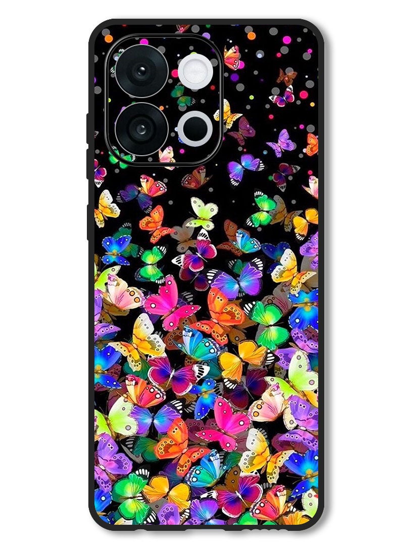Theodor Case Compatible with OnePlus 13T 6.32 Inch Protection Shockproof Bumper Cover Small Butterflies - Image 1