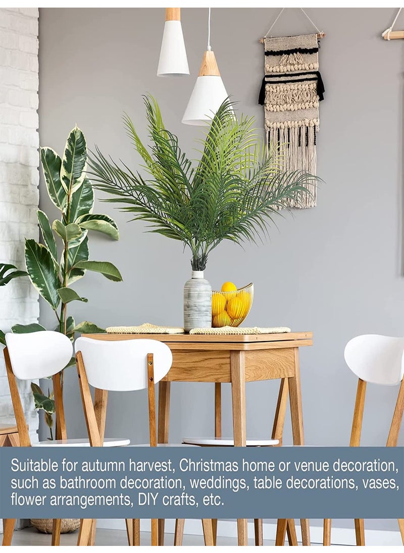 Generic ARICKDECOR Beautiful Decorative Artificial Areca Plants with 9 Leaves Without Pot 50 cm Total Height Green  - Image 2