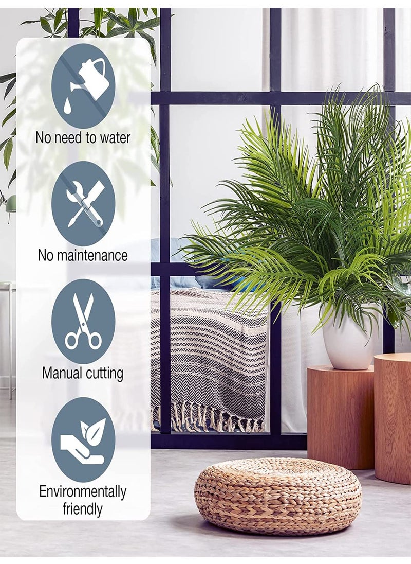 Generic ARICKDECOR Beautiful Decorative Artificial Areca Plants with 9 Leaves Without Pot 50 cm Total Height Green  - Image 5