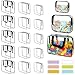 MBJZSL 18 Packs Toy Storage Bags with Labels Clear PVC Puzzle Storage Bags Waterproof Travel Toy Organizer Bags with Zipper for Building Blocks Kids Books 3 Size - Image 3