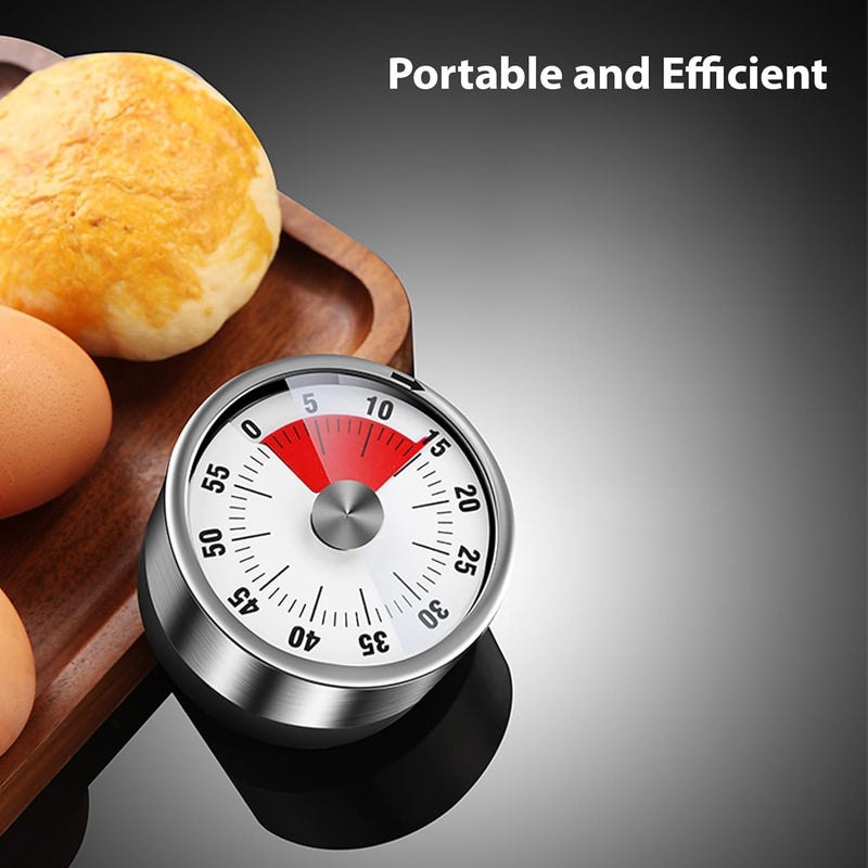 Visual Kitchen Timer Magnetic Mechanical Loud Alarm Reminder Tool for Cooking Baking Learning - Image 5