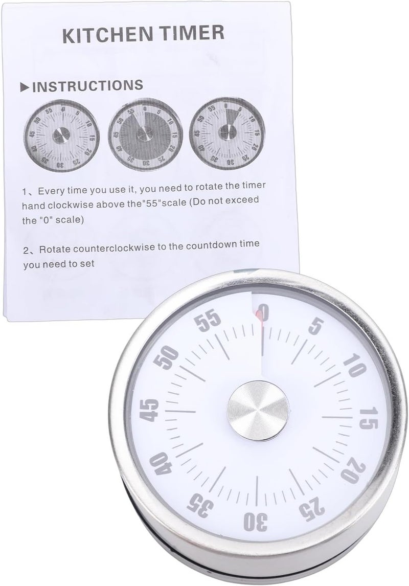Visual Kitchen Timer Magnetic Mechanical Loud Alarm Reminder Tool for Cooking Baking Learning - Image 1